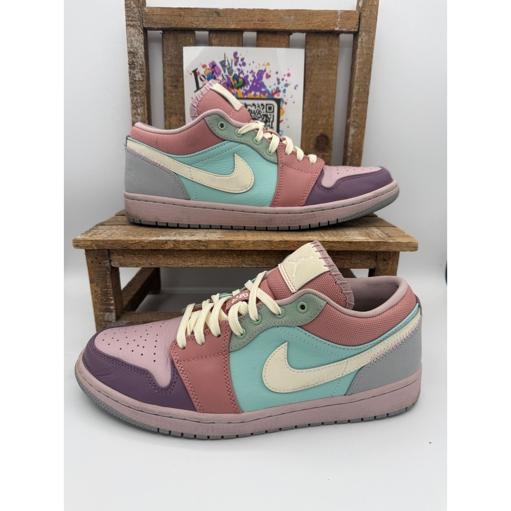 Air Jordan 1 Low SE Easter Arctic Punch Purple DJ5196-615 Mens 9 Womens 10.5